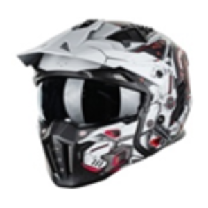 CASCO MOTO MODULAR Z302 +SOPORTE CAMARA INCLUIDO MECHANICAL RED TALLA XXL ILM